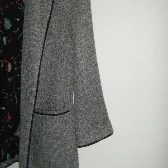 skies are blue gray triblend collared blazer with buttons on the cuff & pockets - Picture 4 of 8